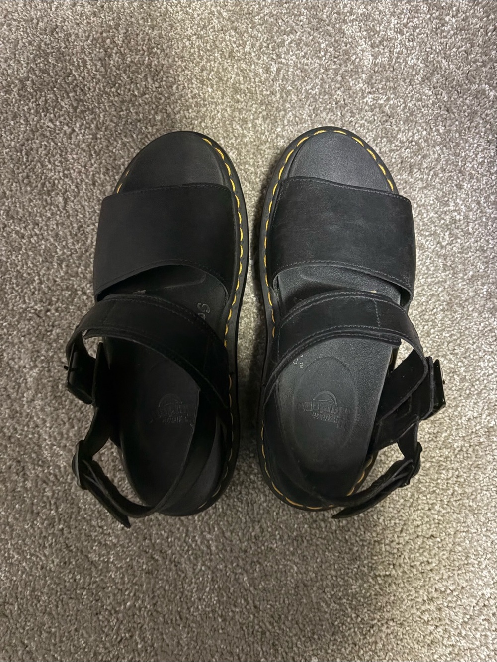 Womens Dr. Martens Voss Platform Sandal - Black - Picture 2 of 8
